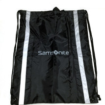 Samsonite Gym Sports Bag Lightweight Drawstring Cinch Top Black Unisex 19 x 15in - £15.74 GBP