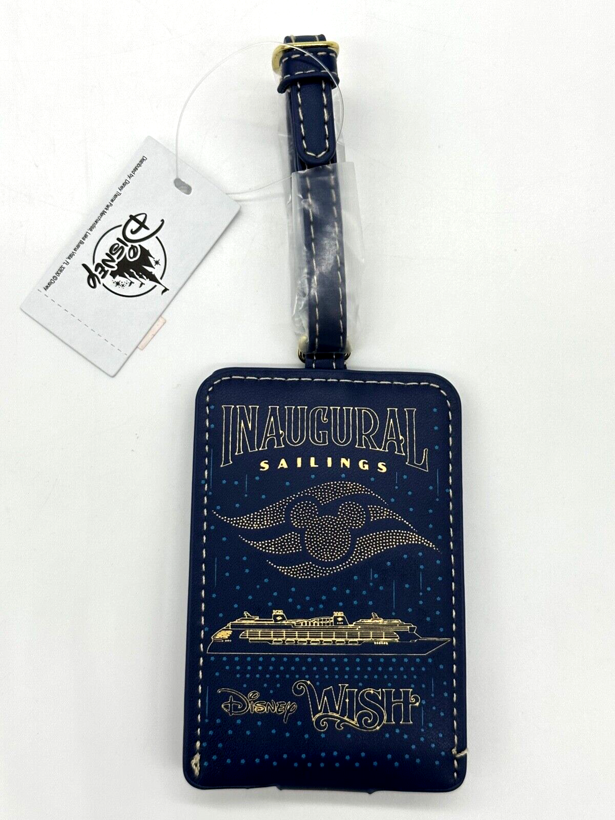 Disney Wish Inaugural Sailings Cruise Line Mickey Mouse Luggage Tag NWT DCL - $19.54