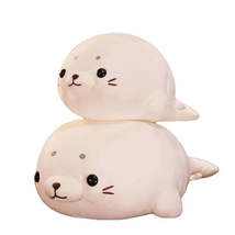 50/60CM Lovely Stuffed Animal Doll Kawaii Pillow Soft Down Cotton Lying Seal Plu - £4.79 GBP+