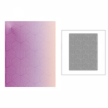Dotted Honeycomb Background Metal Cutting Dies Scrapbooking Card Making Craft - £8.28 GBP