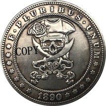Hobo Nickel 1890-CC Usa Morgan Dollar Coin Copy Type 163 - £7.18 GBP