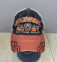Daytona Beach Embroidered 2021 80th Annual Bike Week Mesh Trucker Hat Sn... - $37.40
