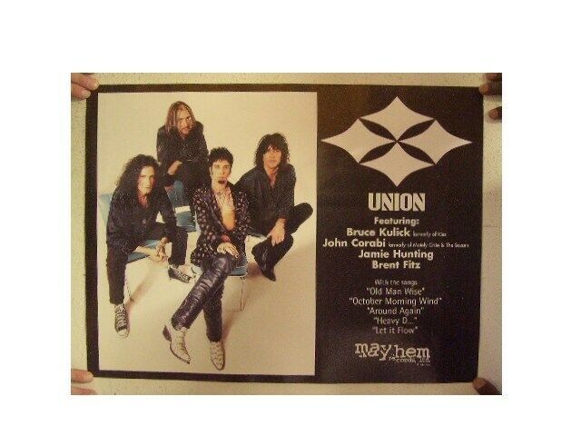 Union Poster Kiss Motley Crue - $22.69