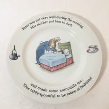 Wedgwood Peter Rabbit Bread &amp; Butter Plate 1993 Vintage England 6 7/8&quot; - £8.17 GBP