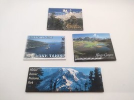 4 Northwest USA Refrigerator Magnets Mt Rainier Yellowstone Lake Tahoe Kings Can - £9.48 GBP