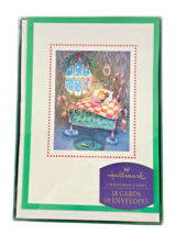 Hallmark Christmas Holiday Cards 18 Cards Envs Happy Sugarplum Dreams Sq... - €19,03 EUR