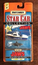 ‘97 Matchbox Star Car Collection Series 2 JAWS Amity Police Boat w/Shark... - $49.49