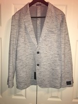 14th Union Knit Jersey Trim Fit Comfort Blazer GREY SZ L NEW - $137.61
