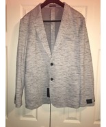 14th Union Knit Jersey Trim Fit Comfort Blazer GREY SZ L NEW - $188.21 CAD