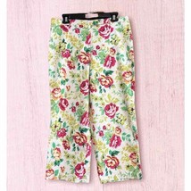 Willi Smith Floral Front Zip Cropped Stretch Pants-Size 12P. - $16.83