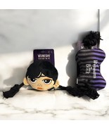Lot Of 2 Wednesday Addams Jenna Ortega Plush Rope Dog Toy +  Chew Toy NEW - $32.24 CAD