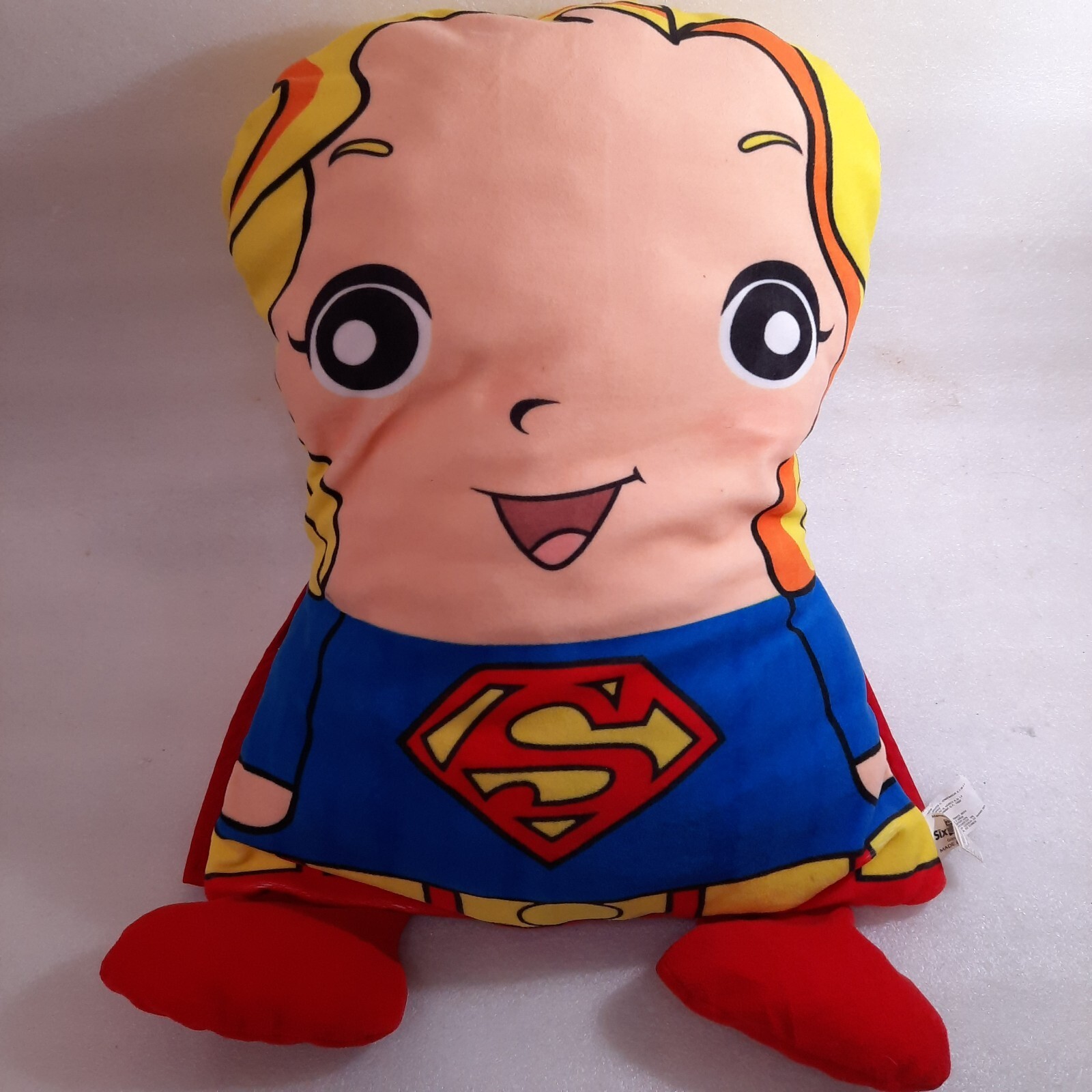 Six Flags Supergirl Pillow Plush Super Girl Woman Comic TV Movie Toy Dol... - $22.00