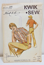 KWIK SEW Vintage Sewing Pattern 911 Mens Dress Casual Button Up Shirt Size 42-48 - £22.73 GBP