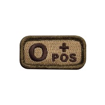 Blood Type O Positive Hook Patch (Multitan) - £4.69 GBP
