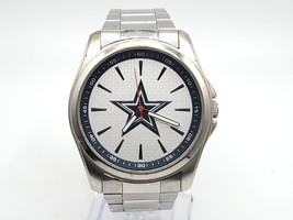 Cowboys Game Time Watch Men New Battery Silver Tone 45mm - $35.00