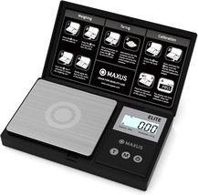 Precision Pocket Scale 200G X 0.01G, Maxus Elite Digital Gram, Stainless... - £21.57 GBP
