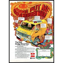 1976 Dodge Street Van Vintage Print Ad Psychedelic Drawing 70s Wall Art ... - £8.30 GBP