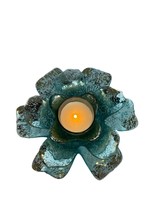 Lotus Flower Turquoise Crystal Votive - £16.36 GBP