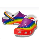 Crocband Pivot Strap Classic Colorful Rainbow Dye Crocs Clogs W-12 / M -... - $61.53 CAD