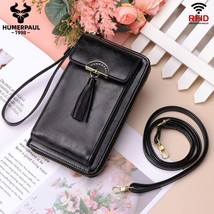 Leather Women Shoulder Bags For Phone Zipper Crossbody Solid Travel Female Clutc - £36.35 GBP