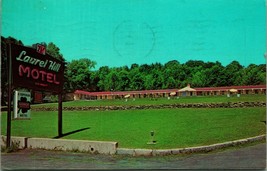 Laurel Hill Motel Lee Massachusetts MA 1963 Chrome Postcard E5 - £3.22 GBP