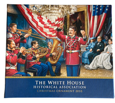 White House Christmas Ornament, 2010 The U.S. Marine Band, Made In The Usa - £11.27 GBP