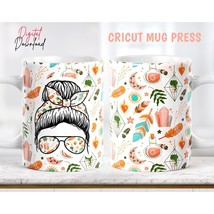 Cricut Mug Press Svg, Feather Mug Press Svg, Cricut Mug Wraps, Coffee Mug SVG - £3.10 GBP