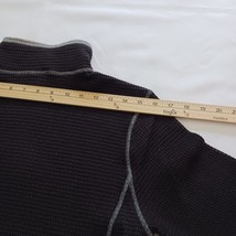 Men's Outfitter Trading Co. Shirt Black & Gray Heather Long Sleeve Pullover Sz M image 14