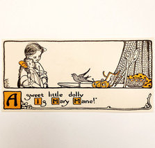 1913 Jane Boyer Art Illustration Mary Frances Thimble Mary Marie Doll Bi... - $19.99