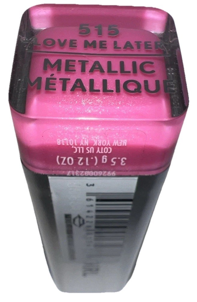 Covergirl Exhibitionist Lipstick #515 LOVE ME LATER Metallic SEALED/Disc... - $44.54