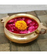 Brass Urli Bowl Tealight Candle Holder for Diwali DecorTraditional 5 Inch - $30.56