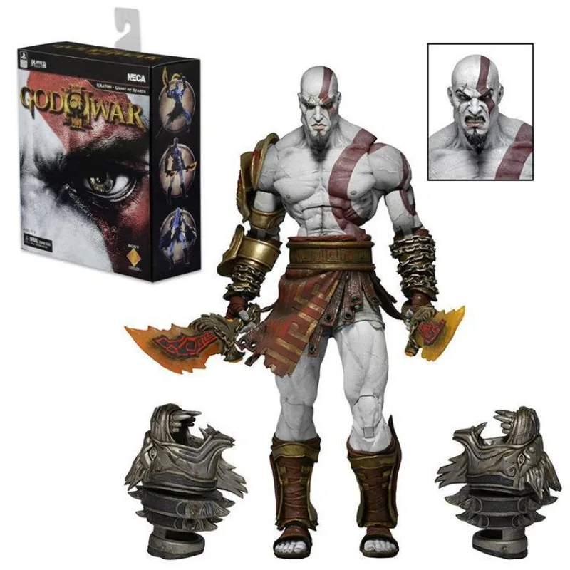 NECA God of War III Anime Figures  Lion Flame Knife Kratos Action Figures - £44.15 GBP
