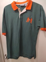 Miami Hurricanes XL Cotton Collared Polo T Shirt - £11.45 GBP