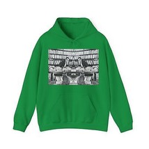 Yukio Mishima Cat Graphic Print Long Sleeve Unisex Heavy Blend Hooded Sweatshirt - £22.70 GBP+
