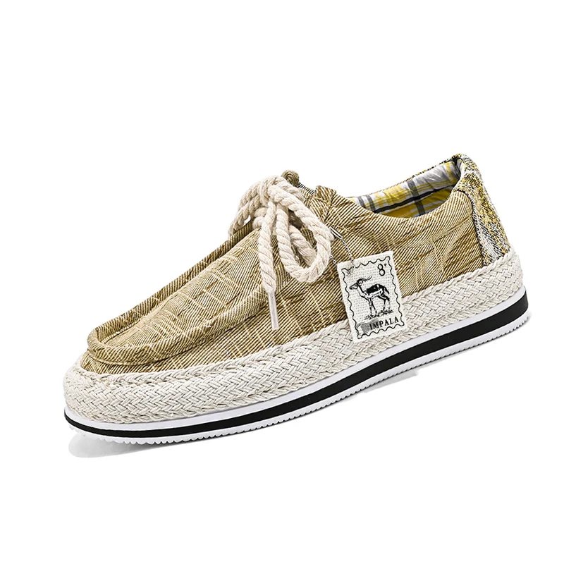 Mens Shoes Summer Casual Fisherman Canvas Sneakers Fashion Outdoor Platform Hiki - £30.31 GBP