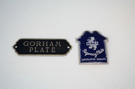 Gorham &amp; Regency Plate Product Tags Silverware Flatware Vtg Metal Tag 1940s? - £15.37 GBP