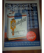 Vintage Chesterfield Cigarettes Print Magazine Advertisement  1952 - £4.77 GBP