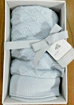 NEW Just Born Sparkle Chevron Sweater Stroller Blanket Gray/Silver Gift Newborn - $18.02