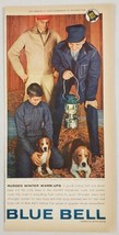 1950&#39;s Print Ad Blue Bell Denim Jeans &amp; Wrangler Jackets Beagle Dogs New York,NY - £12.42 GBP