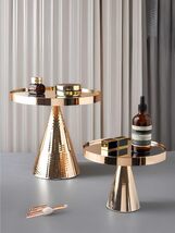 Luxury Multifunction Tall Serving Tray Set, Gold-Plated Dessert Stand &amp; ... - $299.00