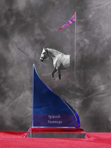 Spanish-Norman horse- crystal statue in the likeness of the horse. - £52.74 GBP