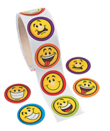 100 stickers - Smile Face Stickers - #WS12/1875 - £3.13 GBP