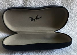 Ray Ban Hard Case EyeGlass Sunglass Case black felt lined - $23.71