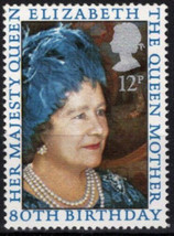 ZAYIX Great Britain 919 MNH Royalty Queen Mother Elizabeth 80th BDay 021023S128M - £1.19 GBP