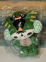 2008 Beijing Summer Olympics Green Stuffed Plush Toy Mascot Fuwa Nini Good Luck - £14.37 GBP