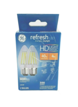 GE Refresh Led Daylight HD 40w Dimmable 31517 2 Bulbs new in box - $10.32
