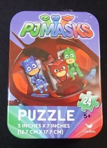 PJ Masks mini puzzle in collector tin 24 pcs New Sealed - $4.00
