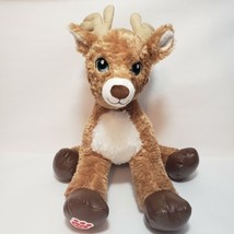Build A Bear Reindeer Plush Stuffed 18&quot; Brown Deer Antlers  BABW - £11.93 GBP