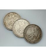 Lot of 3 Germany 1 Mark Coins (1950 and 1959) in XF Condition KM #110 - €42,08 EUR