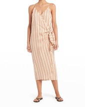 Faithfull The Brand camaya wrap dress in Playa Rosa Stripe - £94.68 GBP